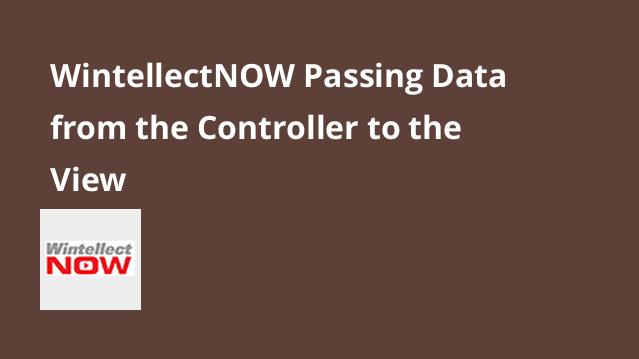 Passing Data from the Controller to the View